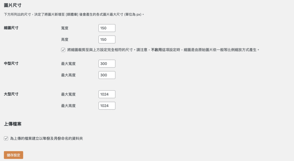 WordPress縮圖