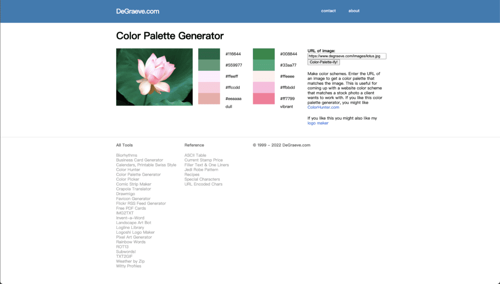 Color Palette Generator