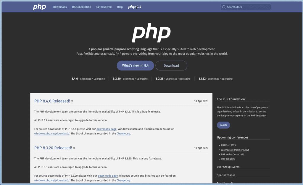 PHP版本