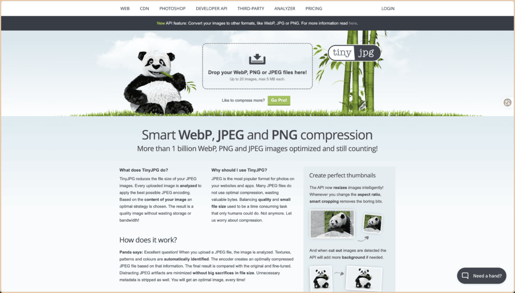 2026 最推薦的 3 款線上圖片壓縮工具:支援 WebP/PNG,網站優化必備 1 TinyPNG