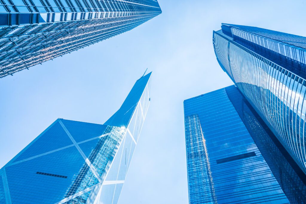 business skyscraper building hong kong city