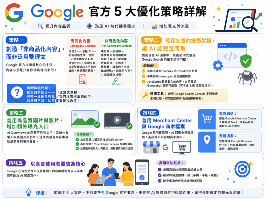 AI 搜尋優化指南:Google 官方指南完整解析,如何讓你的網站進入 AI 引用名單 1 ChatGPT Image AI 搜尋