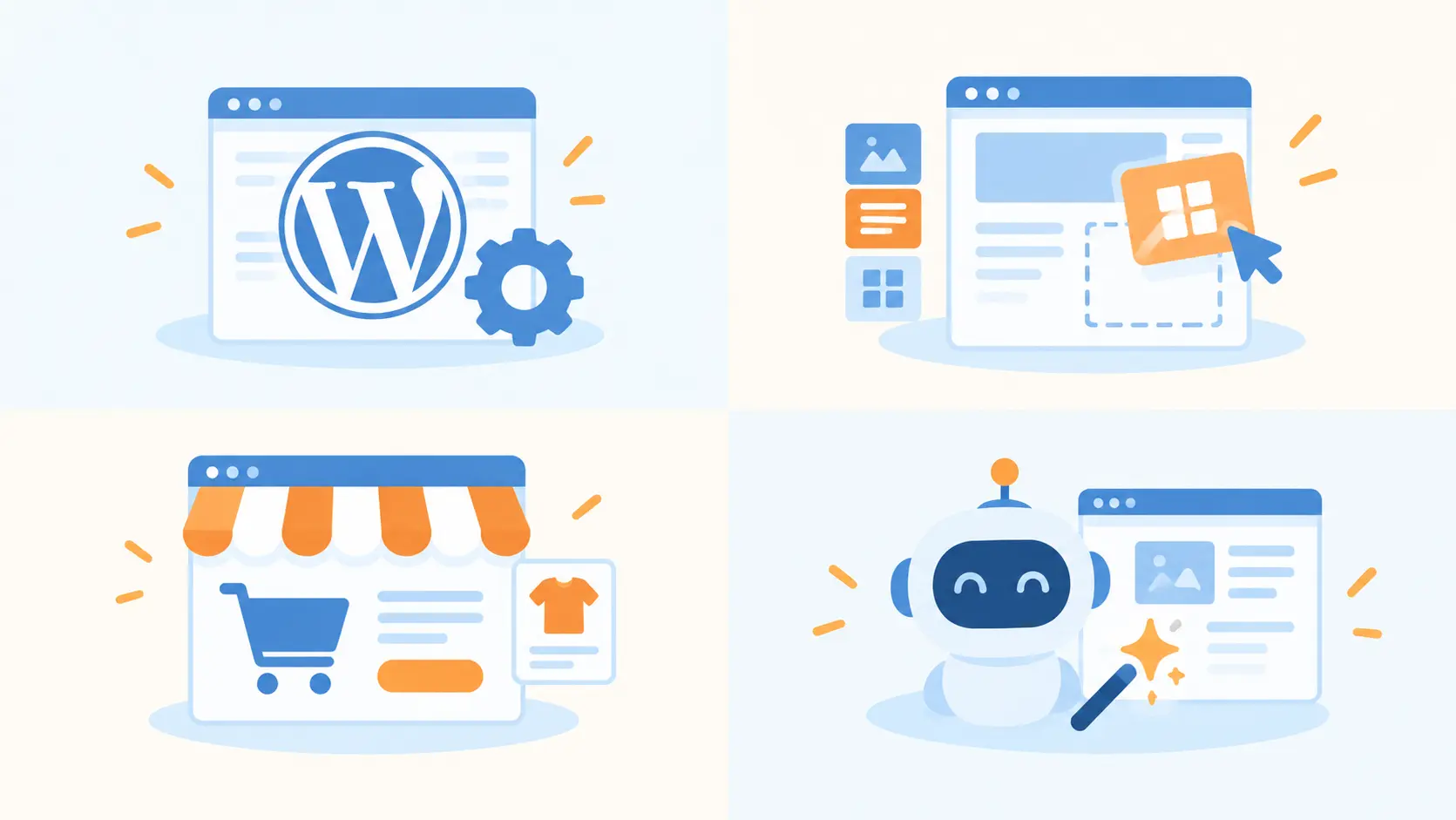 自己架設網站教學:從零開始的完整指南,新手也能看懂 2 WordPress、建站平台、電商平台、AI建站工具四種架站方式比較